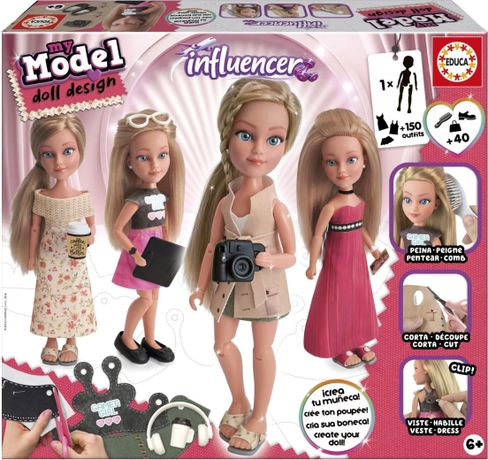 Educa My Model Doll Design kreatívna sada influencerka