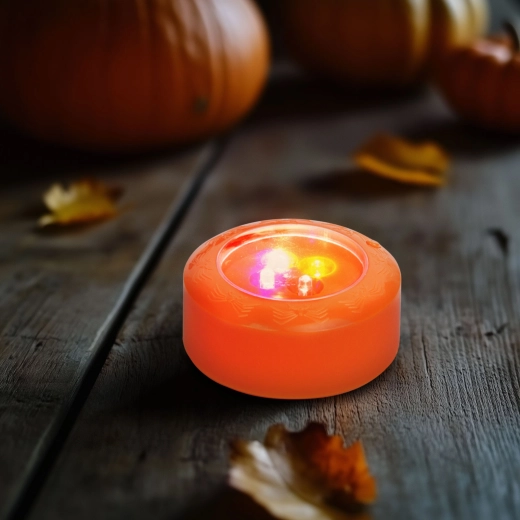Halloweenske náladové LED osvetlenie oranžové