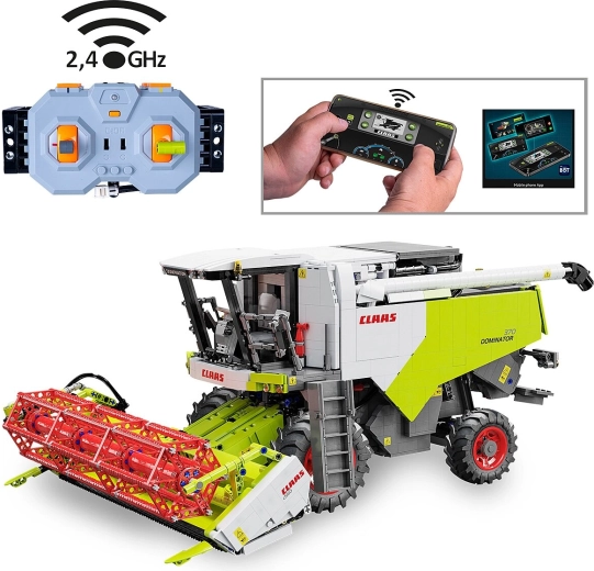 CaDA Claas Dominator 370 stavebnica kombajnu na diaľkové ovládanie 1:18