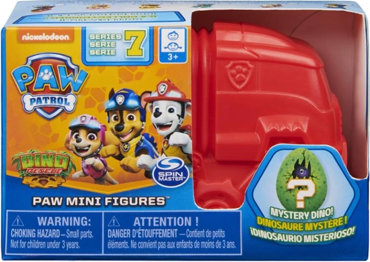 Mini figúrky Labková patrola Deluxe – prekvapenie s dinosaurom - 1 kus