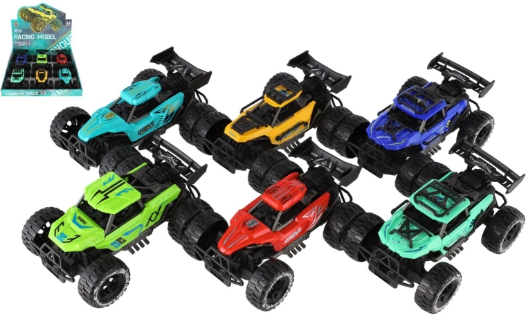 Terénne auto Off-Road na zotrvačník 11 × 16 cm (6 ks v boxe)