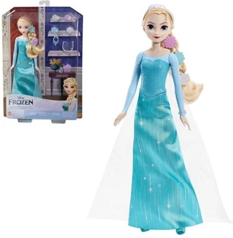 Disney Frozen bábika Elsa s vlasovými doplnkami