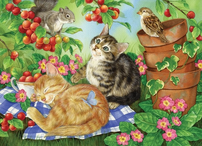 Rodinné puzzle Pod čerešňovým stromom 350 dielikov od COBBLE HILL