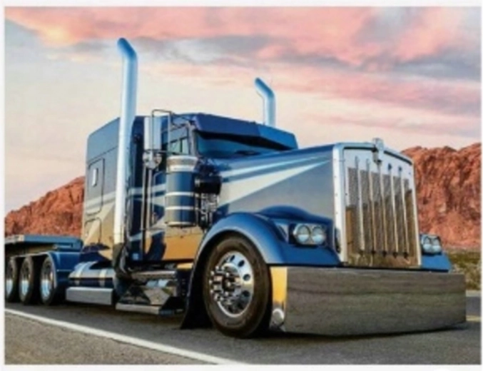 Diamantové maľovanie Modrý truck 30x40 cm