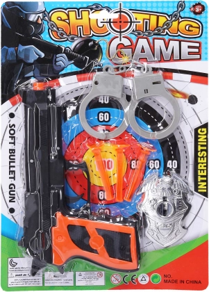 Policajný set s pištoľou pre deti 20,5 cm