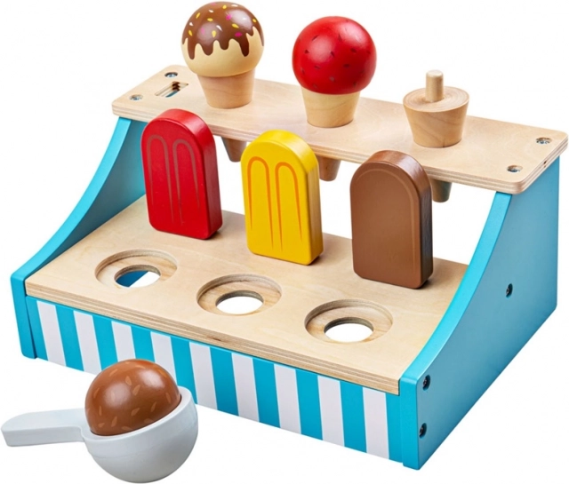 Drevený stojan na zmrzlinu Bigjigs Toys