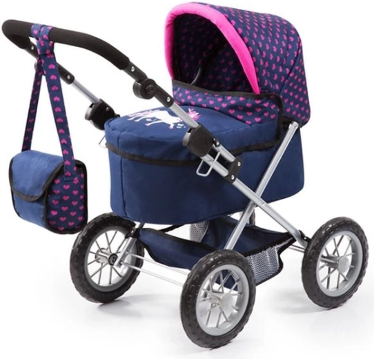 Kočík pre bábiky Bayer Trendy modro-ružový