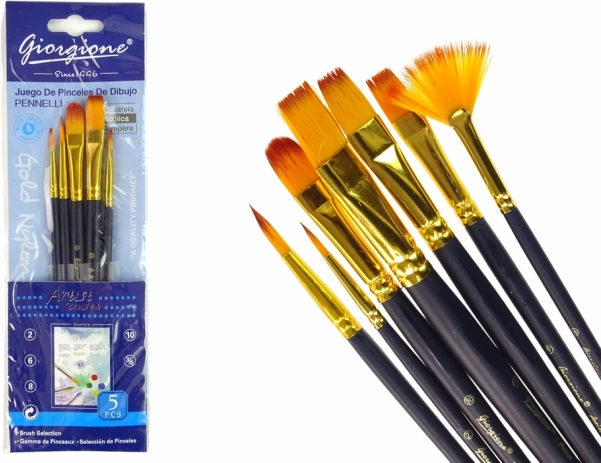 Súprava štetcov pre umelcov - 7 tvarov