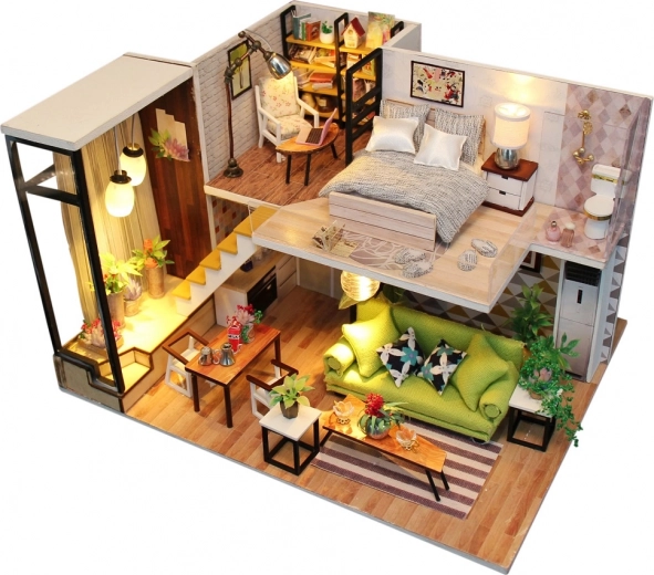 Miniatúra domčeka Romantický škandinávsky štýl 2Kids Toys