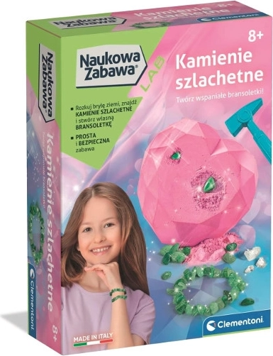 Fosílie a drahokamy – dievčenská súprava na vykopávanie a tvorbu šperkov