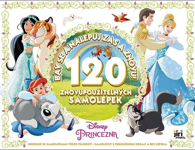 Disney Princezné – znovupoužiteľné samolepky