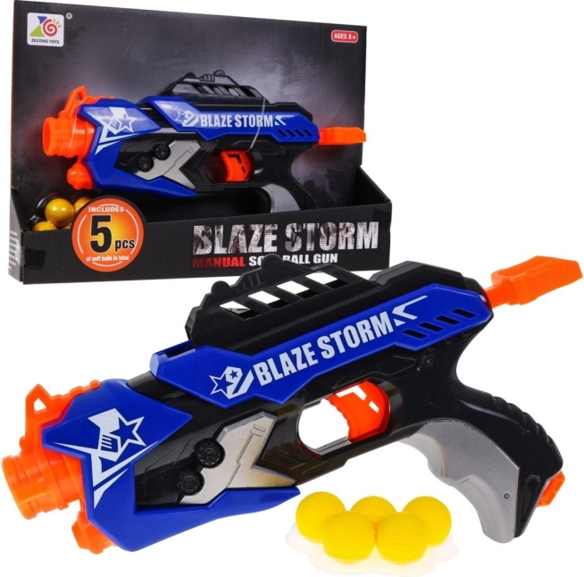 Prakovacia pištoľ pre deti 8+ BLAZE STORM s penovými guľôčkami
