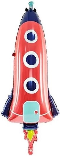Fóliový balón raketa mix 44 × 115 cm