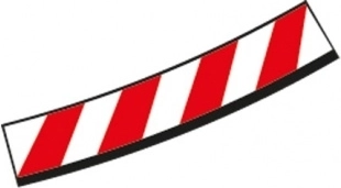 vnútorné krajnice pre klopenú zákrutu 4/15° pre autodráhy CARRERA EVOLUTION, DIGITAL 132 a DIGITAL 124