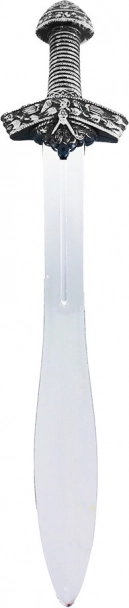 Rytier Sky meč so striebornou rukoväťou z PVC 56 cm