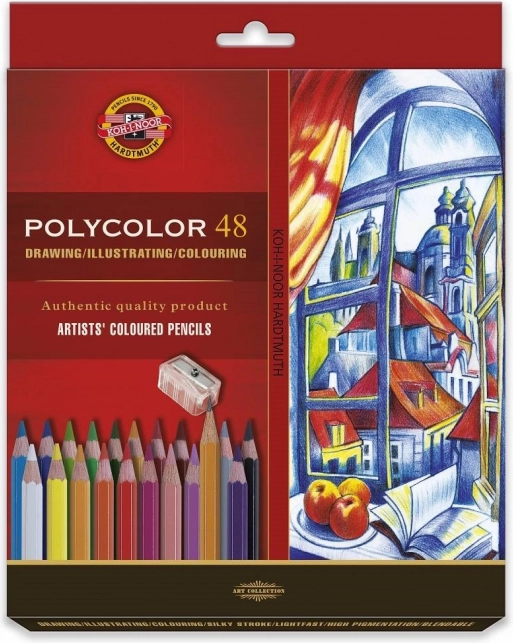Umelecké pastelky KOH-I-NOOR Polycolor, 48 ks