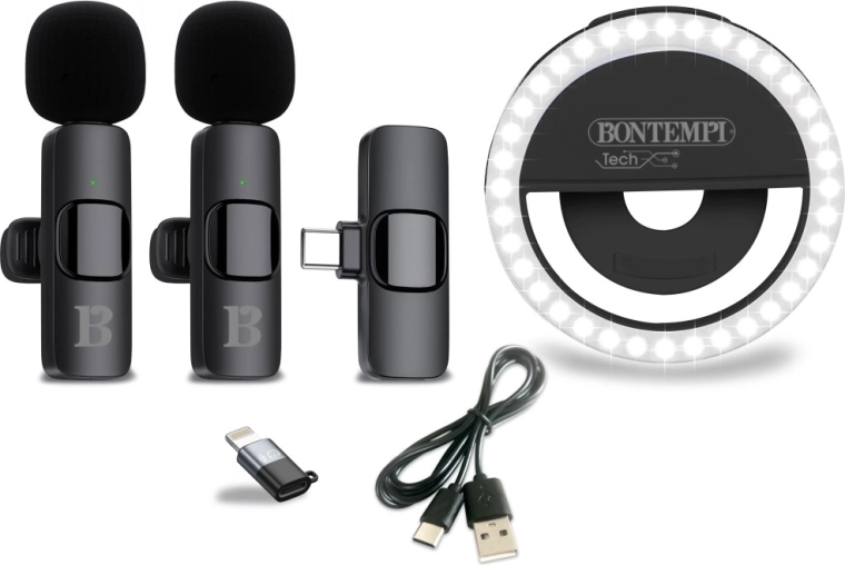 Mini kruhové LED svetlo s tromi úrovňami jasu