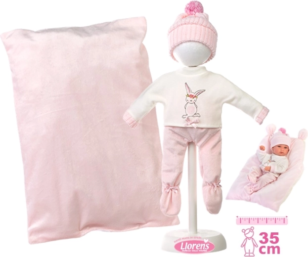 Llorens oblečenie pre bábiku bábätko New Born 35–36 cm s doplnkami