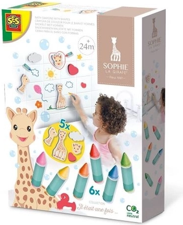 SES Sophie la girafe kúpeľové voskovky a penové figúrky