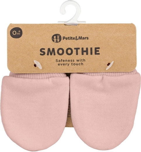 Dojčenské rukavičky Petite&Mars Smoothie delicate pink