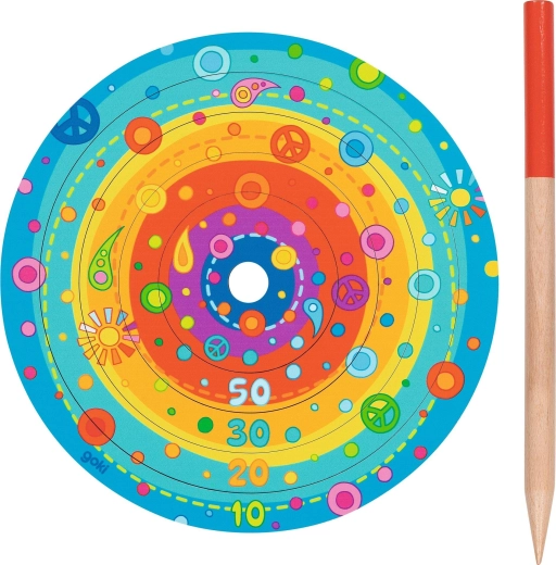 Drevená hra hádzanie krúžkov ring toss – 1 kus