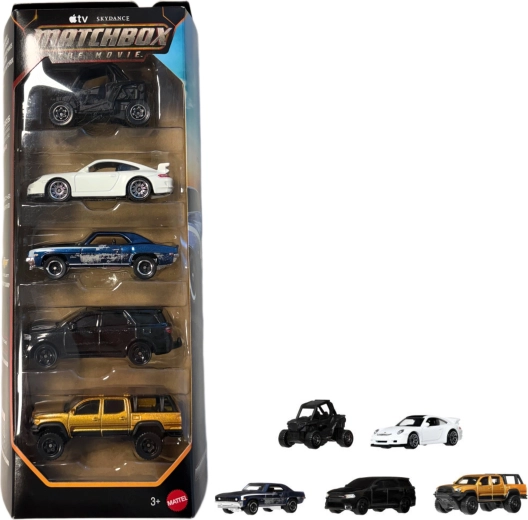 Mattel Matchbox The Movie Villain Pursuit sada 5 autíčok