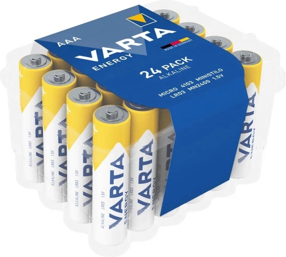 Alkalické mikrotužkové batérie AAA Varta 24 ks