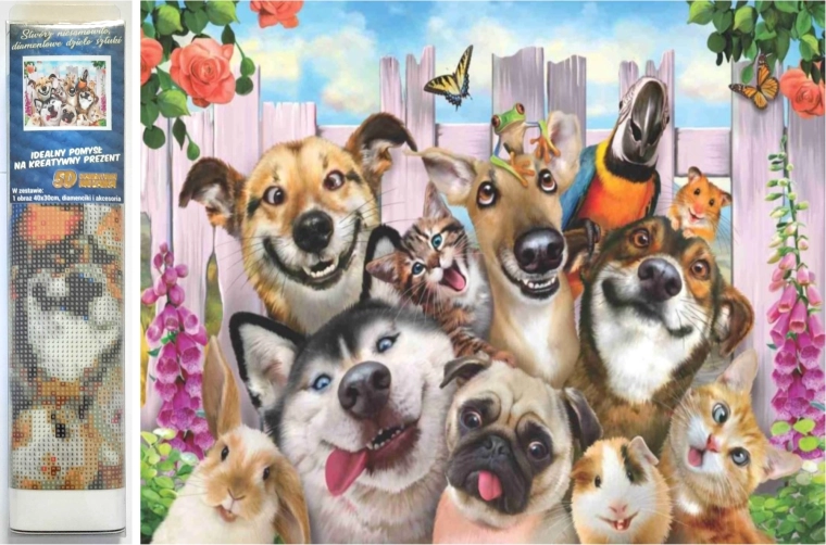 Diamantové maľovanie Bláznivá selfie 30x40 cm