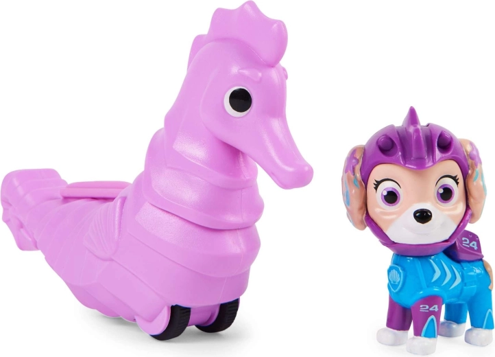 Jazdiaci morský koník na kolieskach