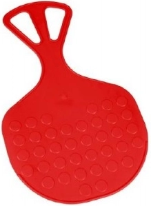 Plastový klzák Mrazík 58 × 35 cm – Červená