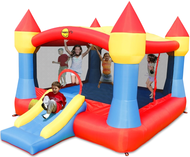 Skákací nafukovací hrad XXL so slnečnou clonou Happy Hop