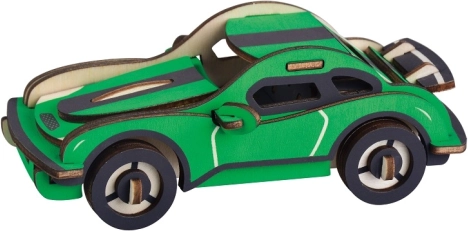 Drevené 3D puzzle Hurricane pretekárske auto