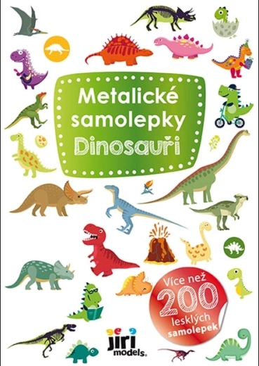 Metalické samolepky dinosaury