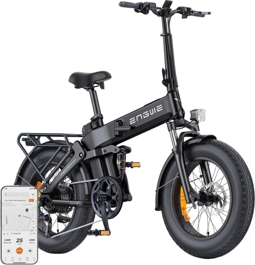 Engwe Engine Pro 3.0 Boost skladací elektrický bicykel 250 W 20" čierny