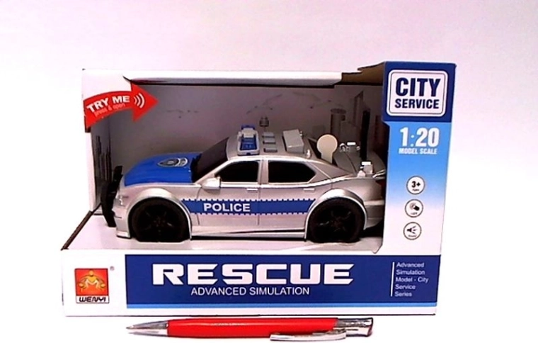 Policajné auto so svetlom a zvukom