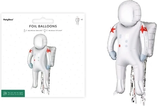 Fóliový balónik Astronaut 45 × 81 cm (mix motívov)