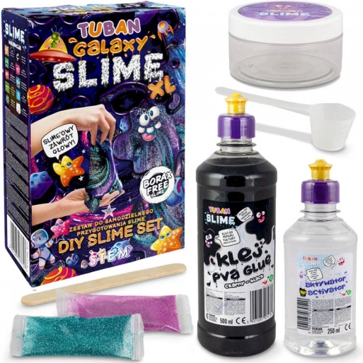 Veľký DIY Sliz Kozmická Galaxia XL