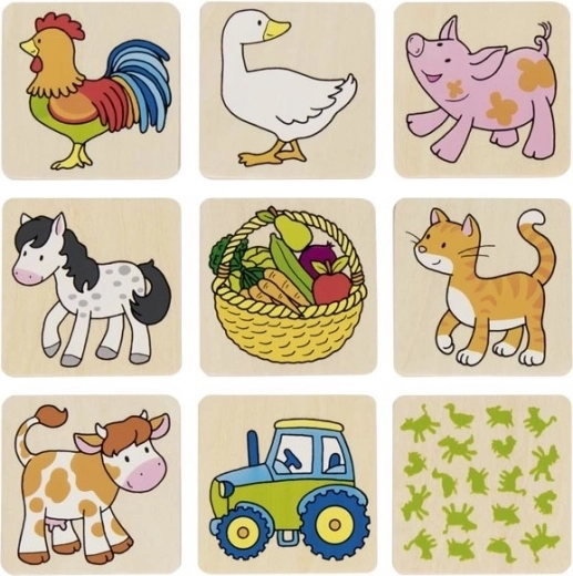 Drevené pexeso Farma II