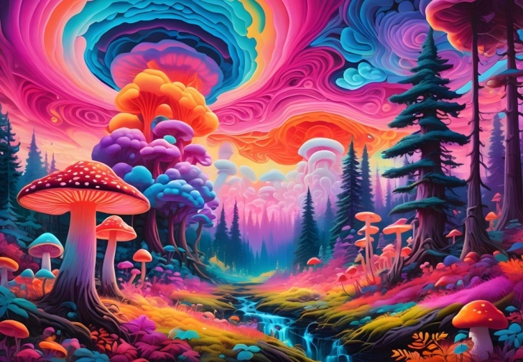 Puzzle hubový les 1000 dielikov