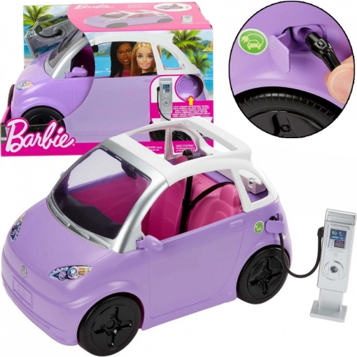 Kabriolet pre Barbie s elektrickou stanicou