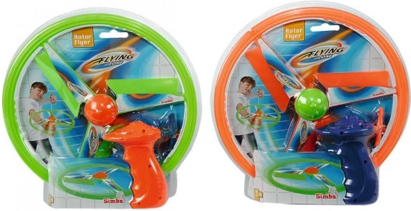 lietajúci disk na naťahovanie – plastový farebný