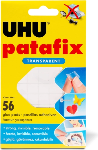 Patafix Invisible transparentná lepiaca guma 56 ks
