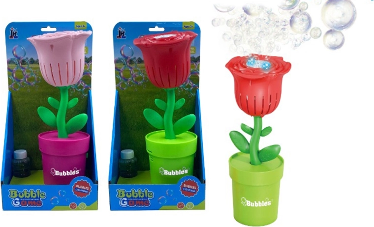 Bublifuk v tvare ruže 29 cm (viac druhov)