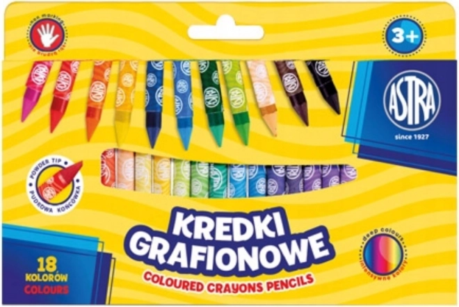 Kaolínové pastelky ASTRA 18 ks