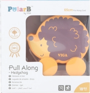 Drevená ťahacia hračka ježko