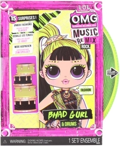 L.O.L. Surprise! OMG ReMix Rock veľká ségrá Bhad Gurl s bicími
