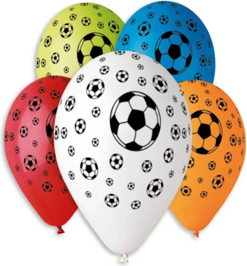 Gemar nafukovací balónik s potlačou futbalovej lopty 30 cm - 1 kus