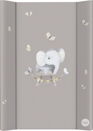 Ceba Baby mäkká prebaľovacia podložka profilovaná 50 × 70 cm basic little elephant