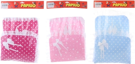 Perinka s čipkou a mašľou s vankúšikom pre bábiky