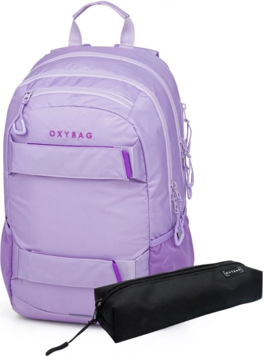 Študentský batoh a puzdro OXY SPORT Violet